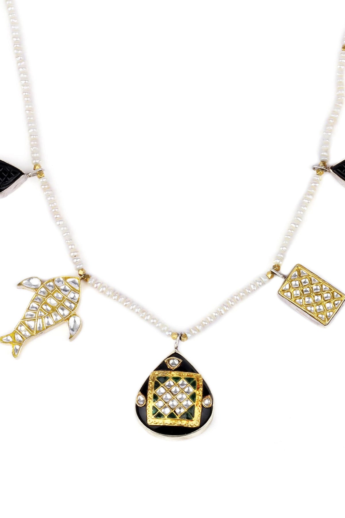 Nasrin Embellished Pendant Necklace