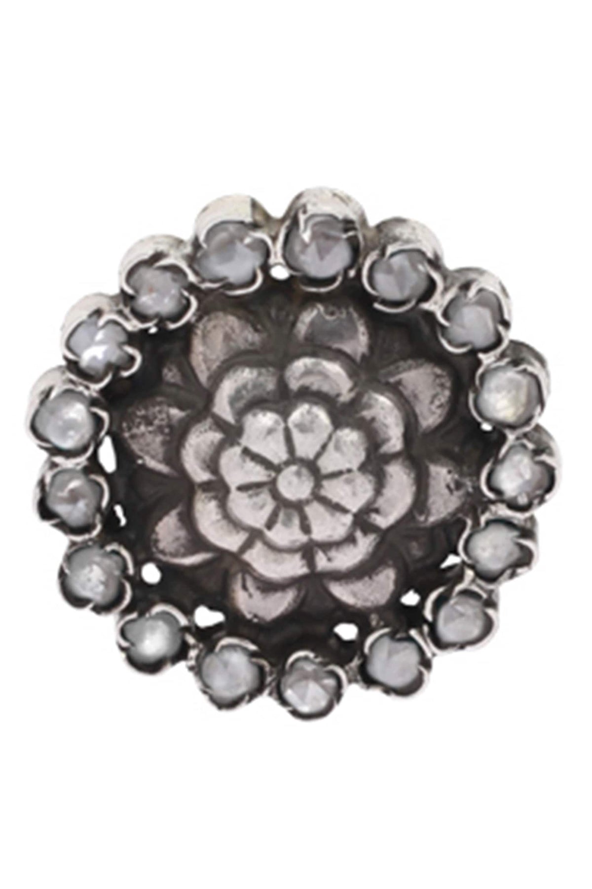Stone Floral Studs