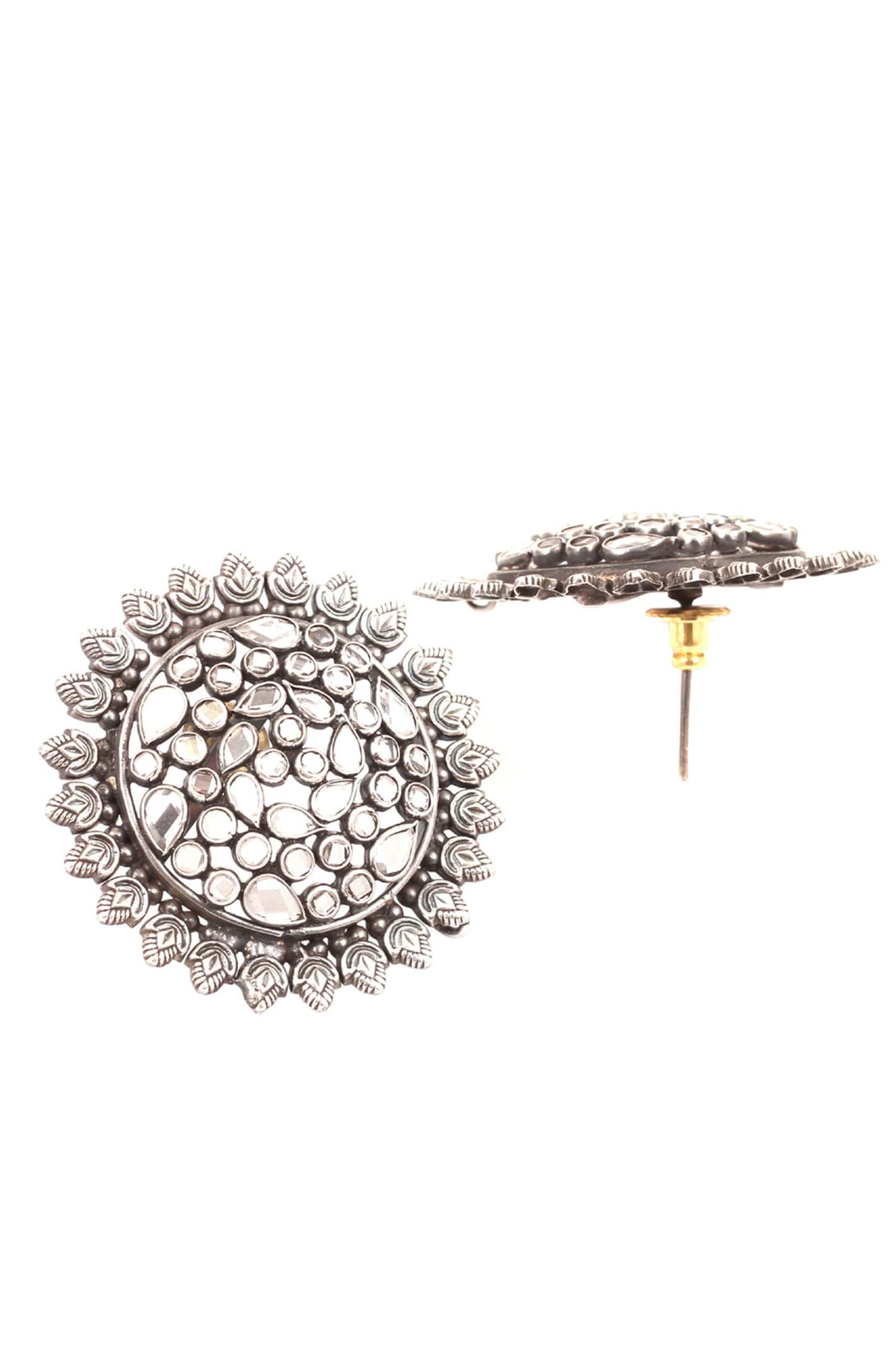 Floral Stone Studs