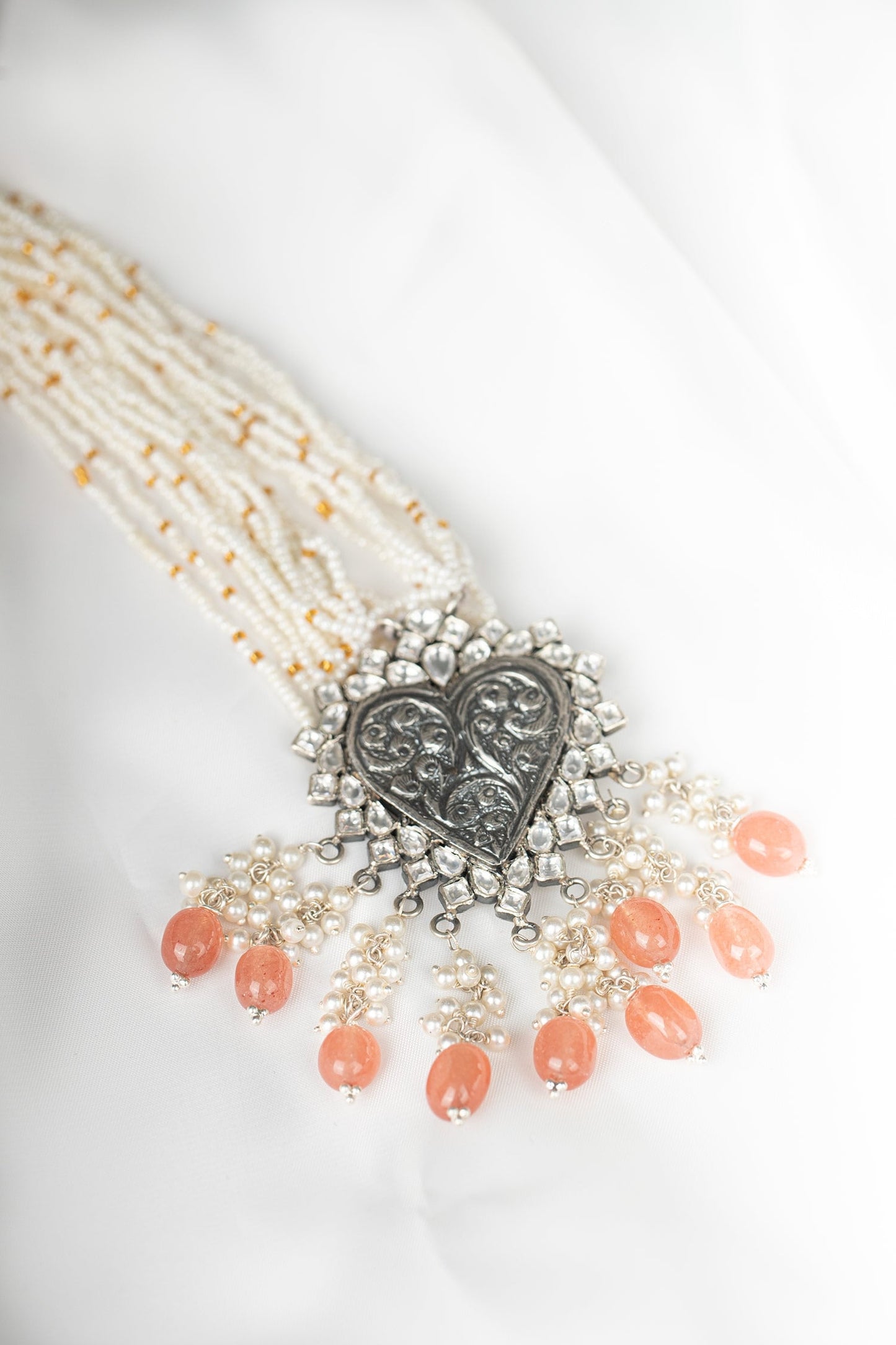 Bead Drop Pendant Necklace