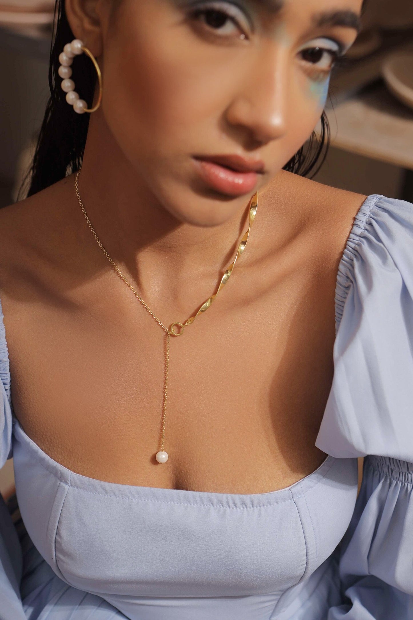 Claire Pearl String Necklace