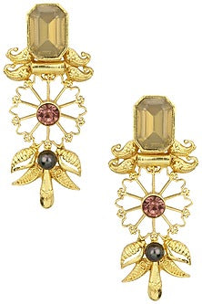 Gold Plated Flowerfull Earrings
