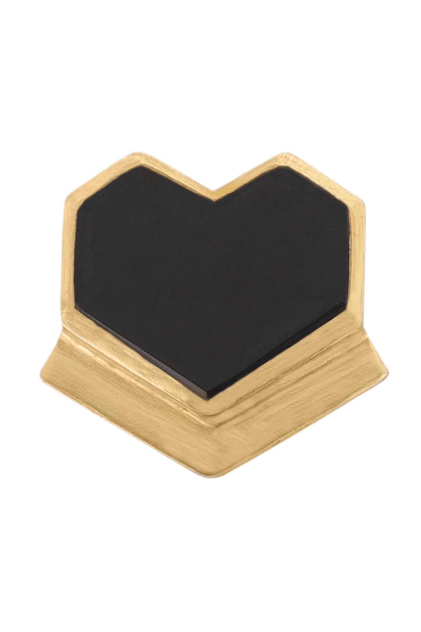 Handcrafted Heart Stud Earrings