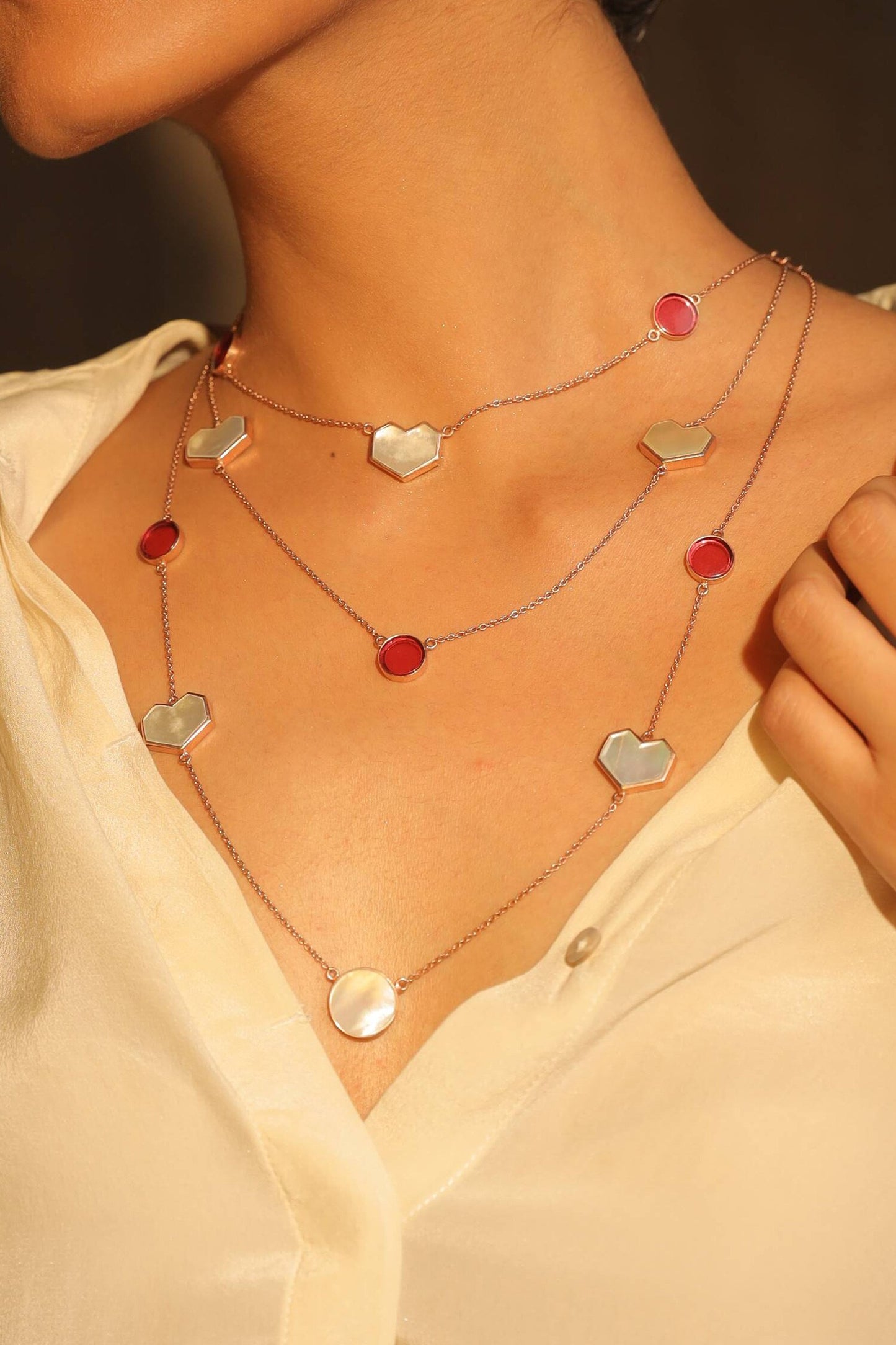Layered Heart Necklace