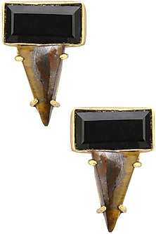 Gold plated Tesselate Earrings