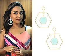 Gold Plated Amazonite Stone Honey Dune Earrings