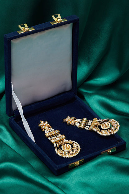 Pearl & Kundan Embellished Earrings 