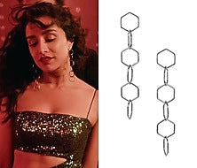 Gunmetal Plated Intertwined Dangler Earrings