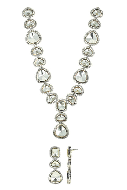 Polki Studded Necklace Set 