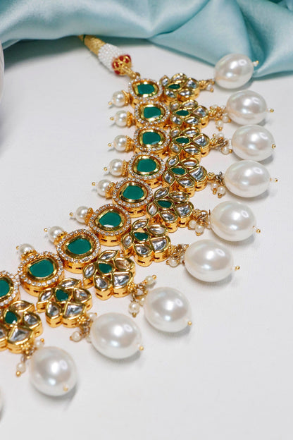 Pearl Drop Choker Set 