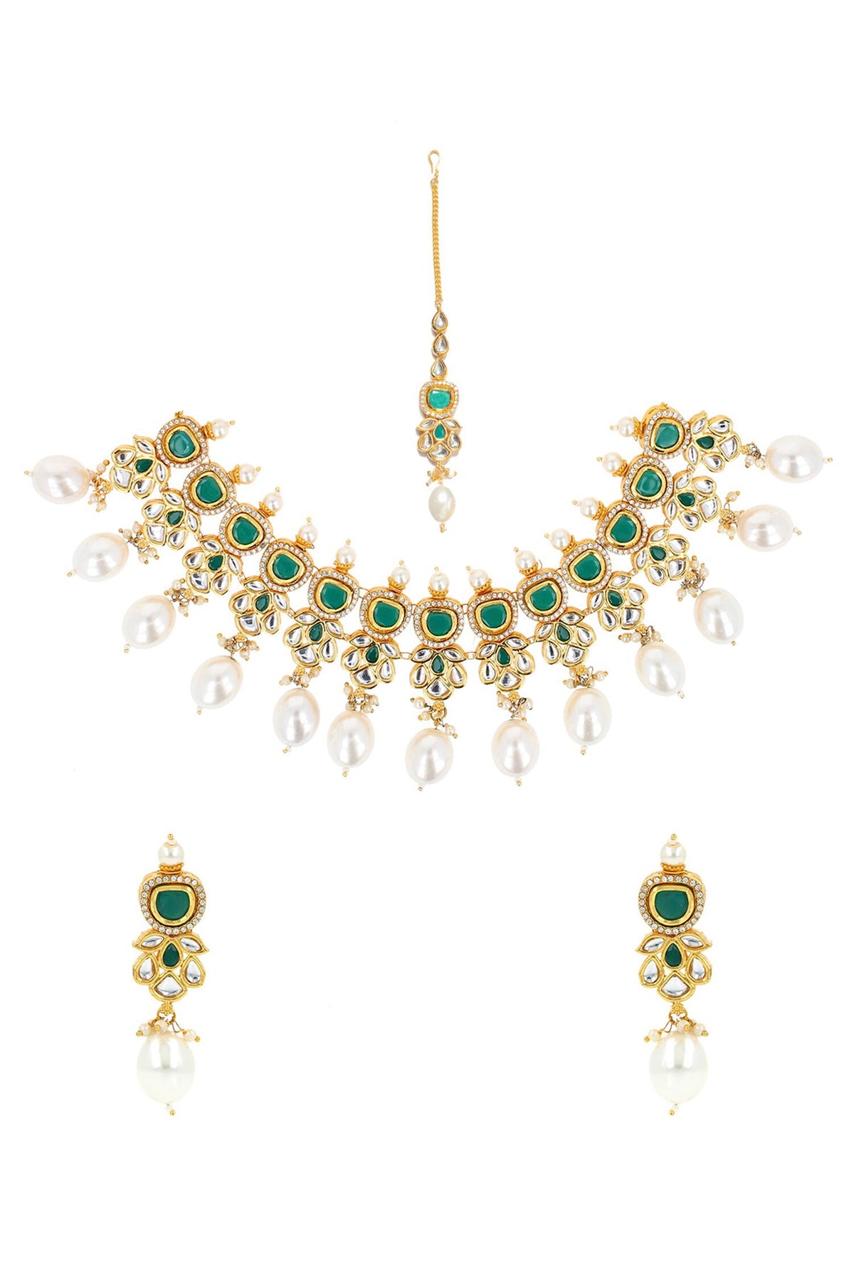 Pearl Drop Choker Set 