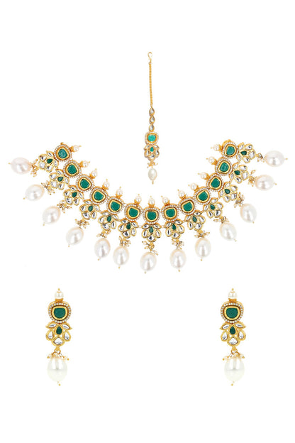 Pearl Drop Choker Set 