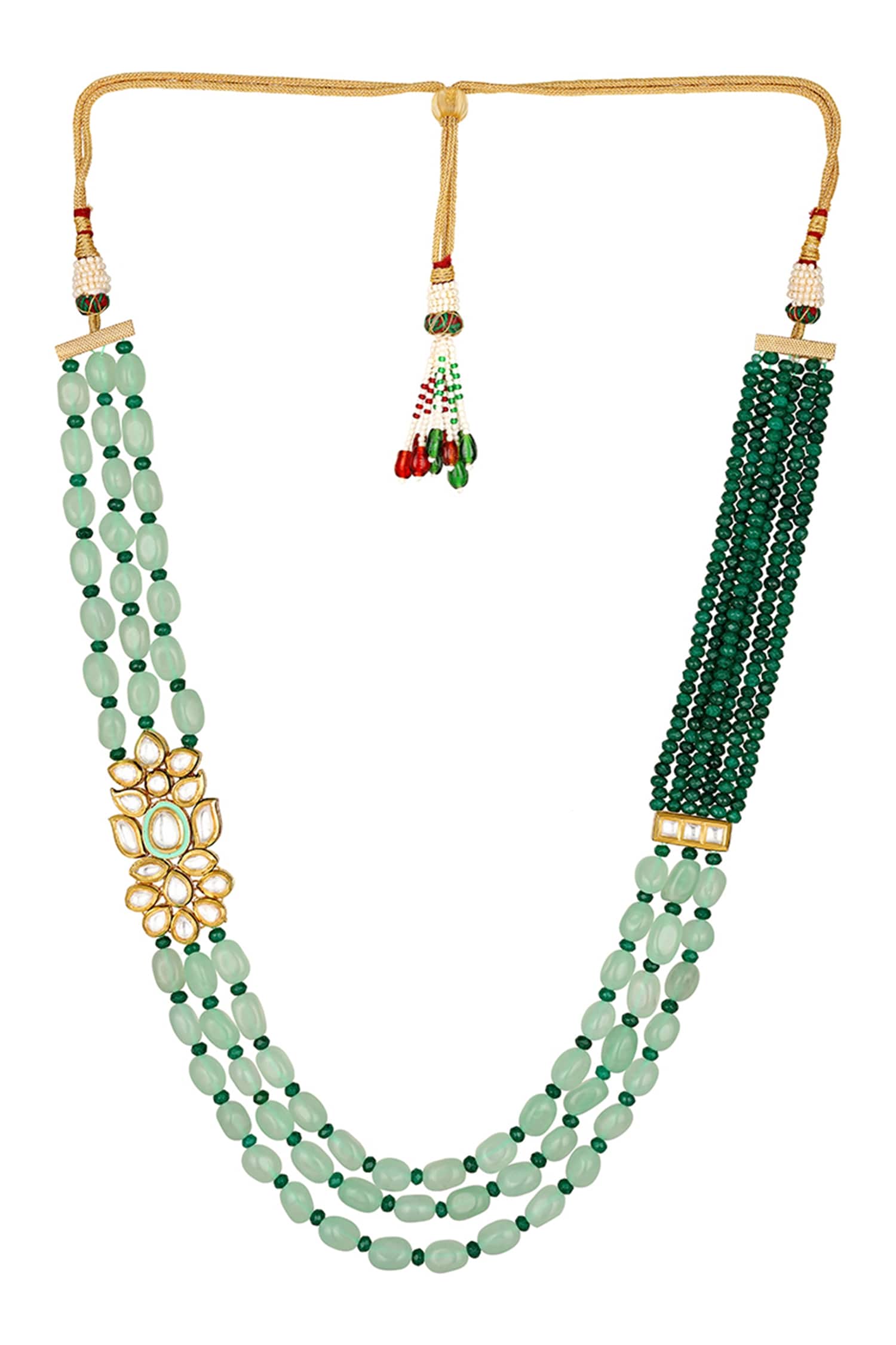 Pearl Embellished Necklace Set 