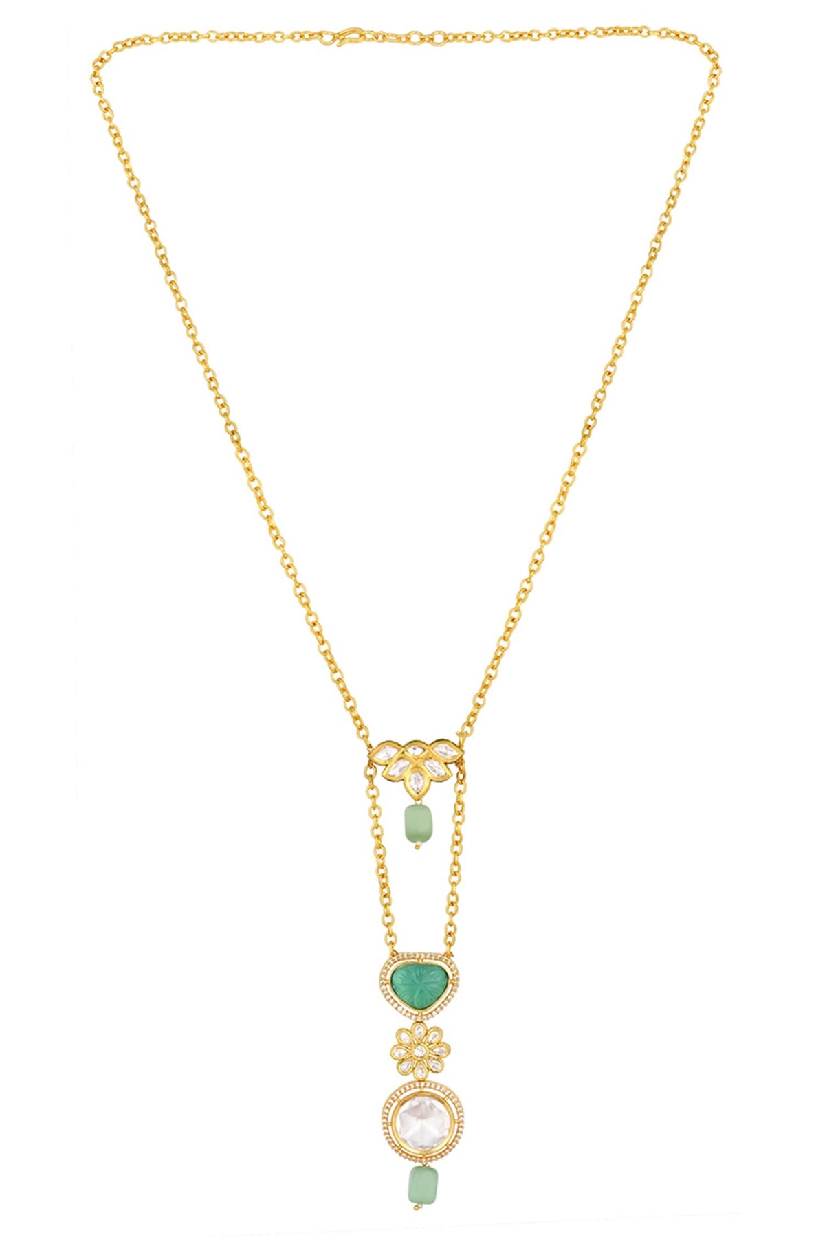 Kundan Embellished Pendant Necklace 