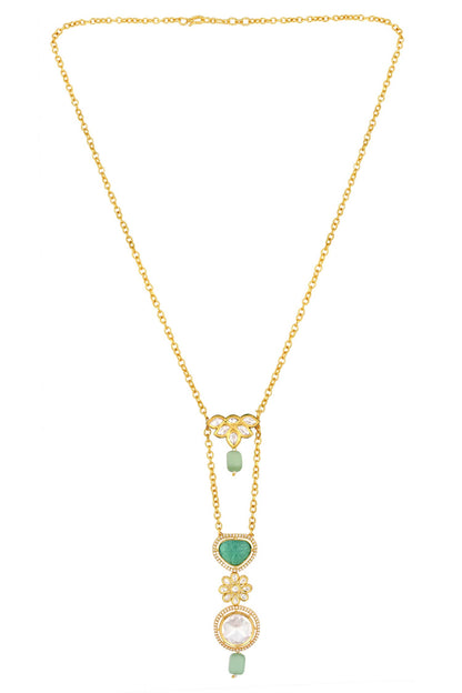 Kundan Embellished Pendant Necklace 