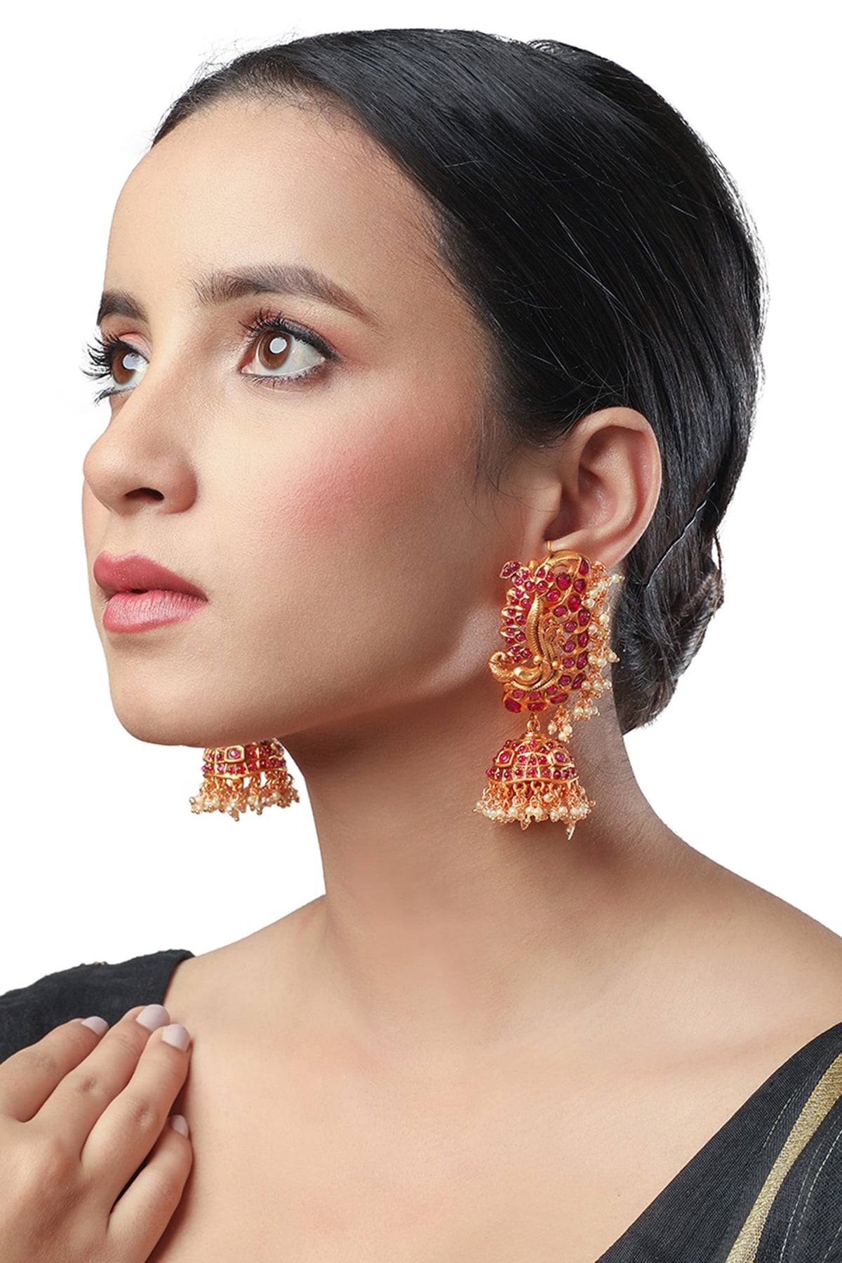 Pearl Embellished Earrings 