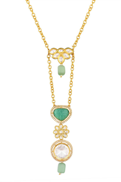 Kundan Embellished Pendant Necklace 