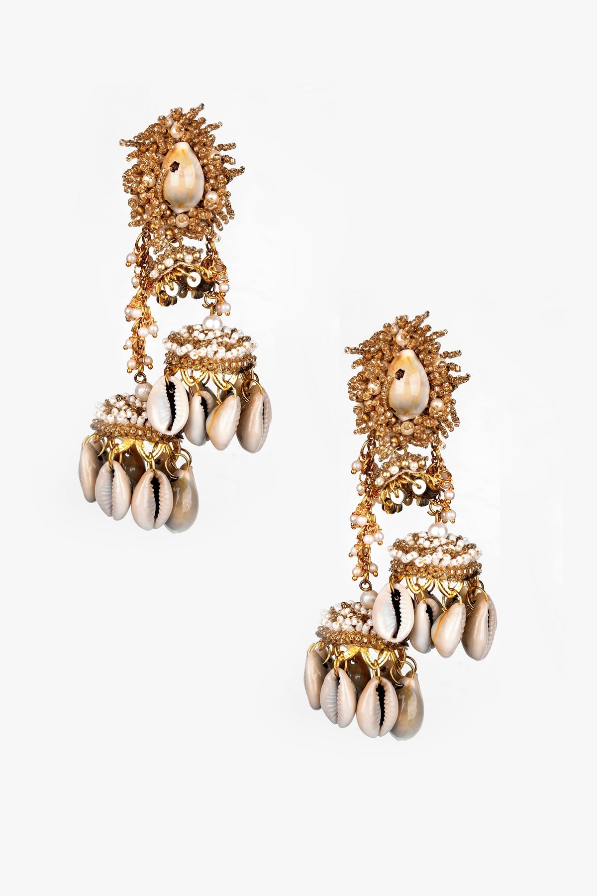 Shell Embellished Earrings 