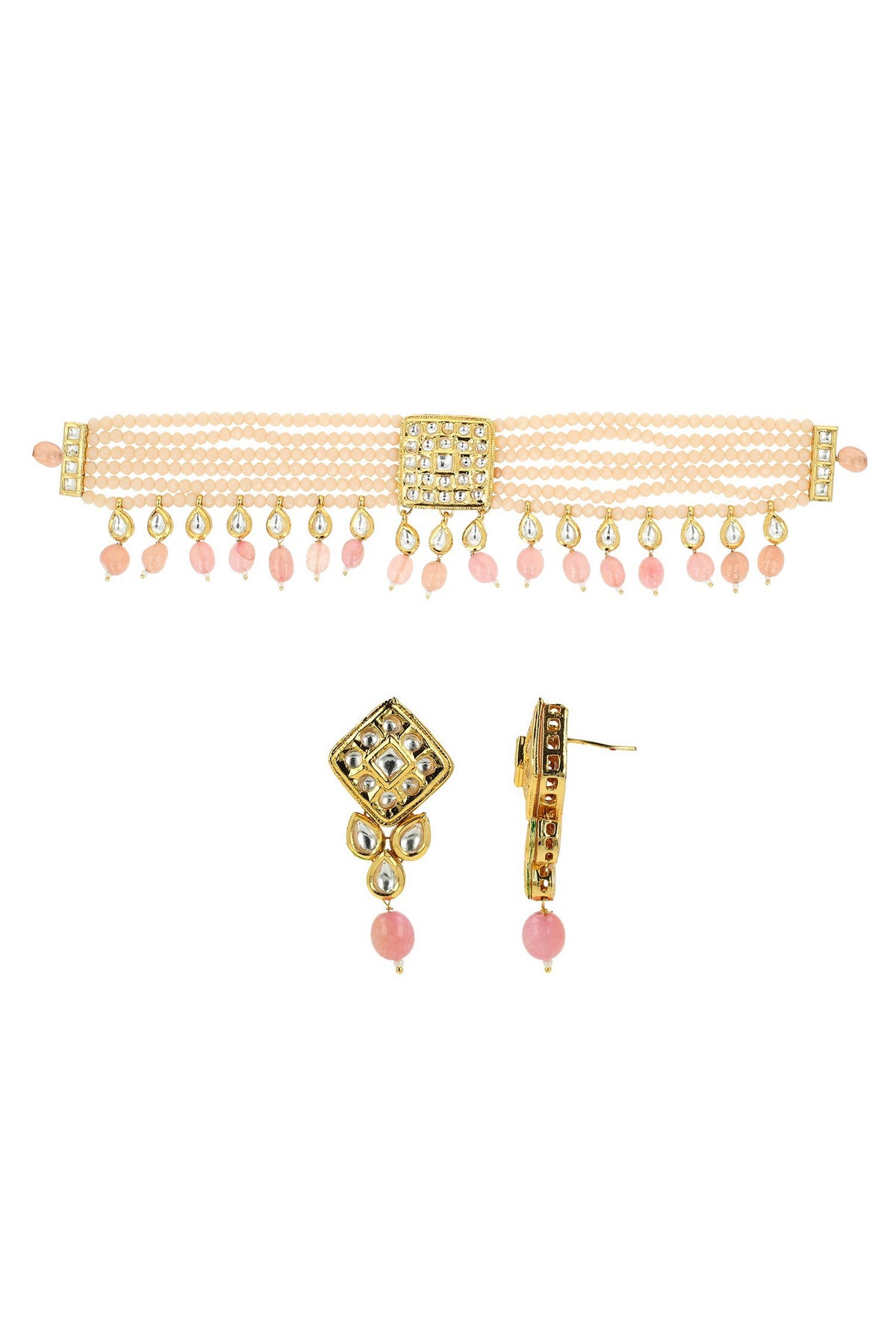Bead Layered Choker Set 