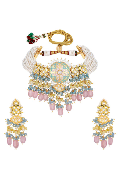 Kundan Embellished Choker Set 