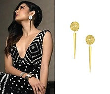 Gold Plated Spiral Detailing Earrings