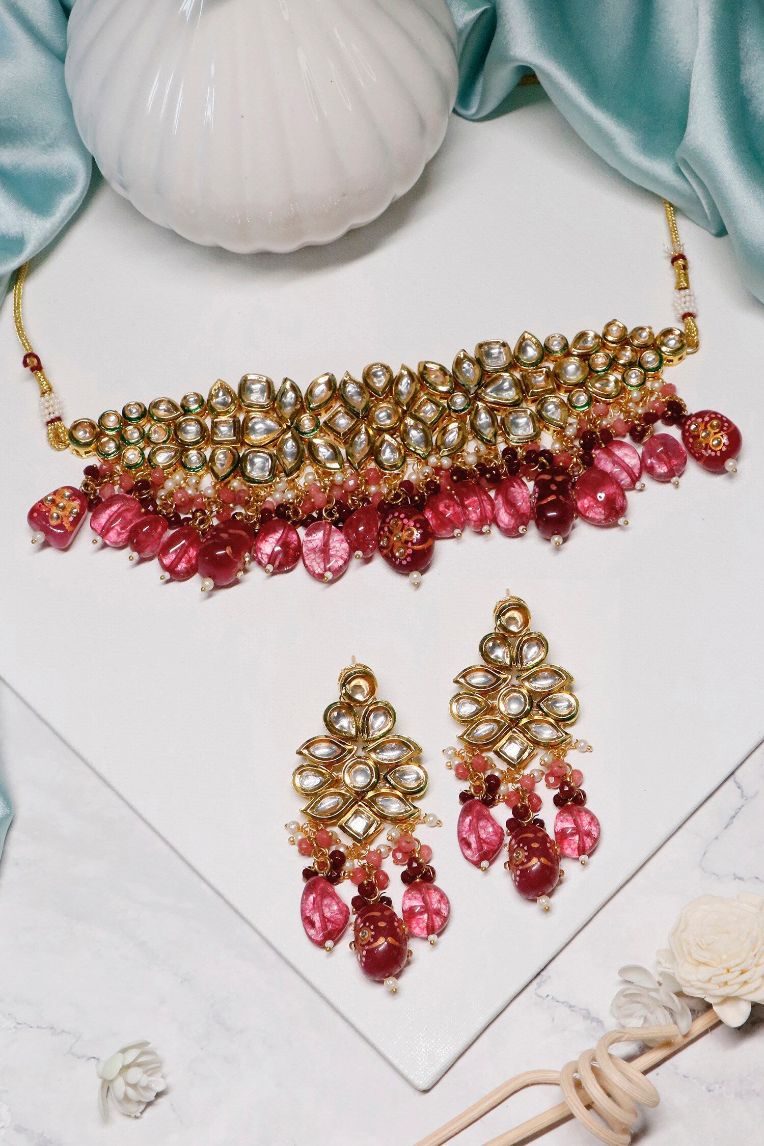 Kundan Embellished Choker Set 