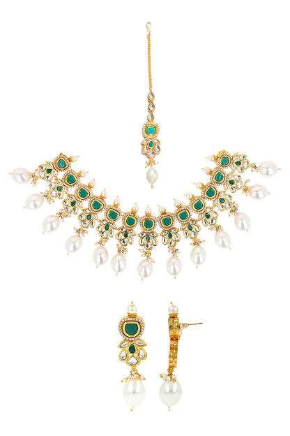 Pearl Drop Choker Set 