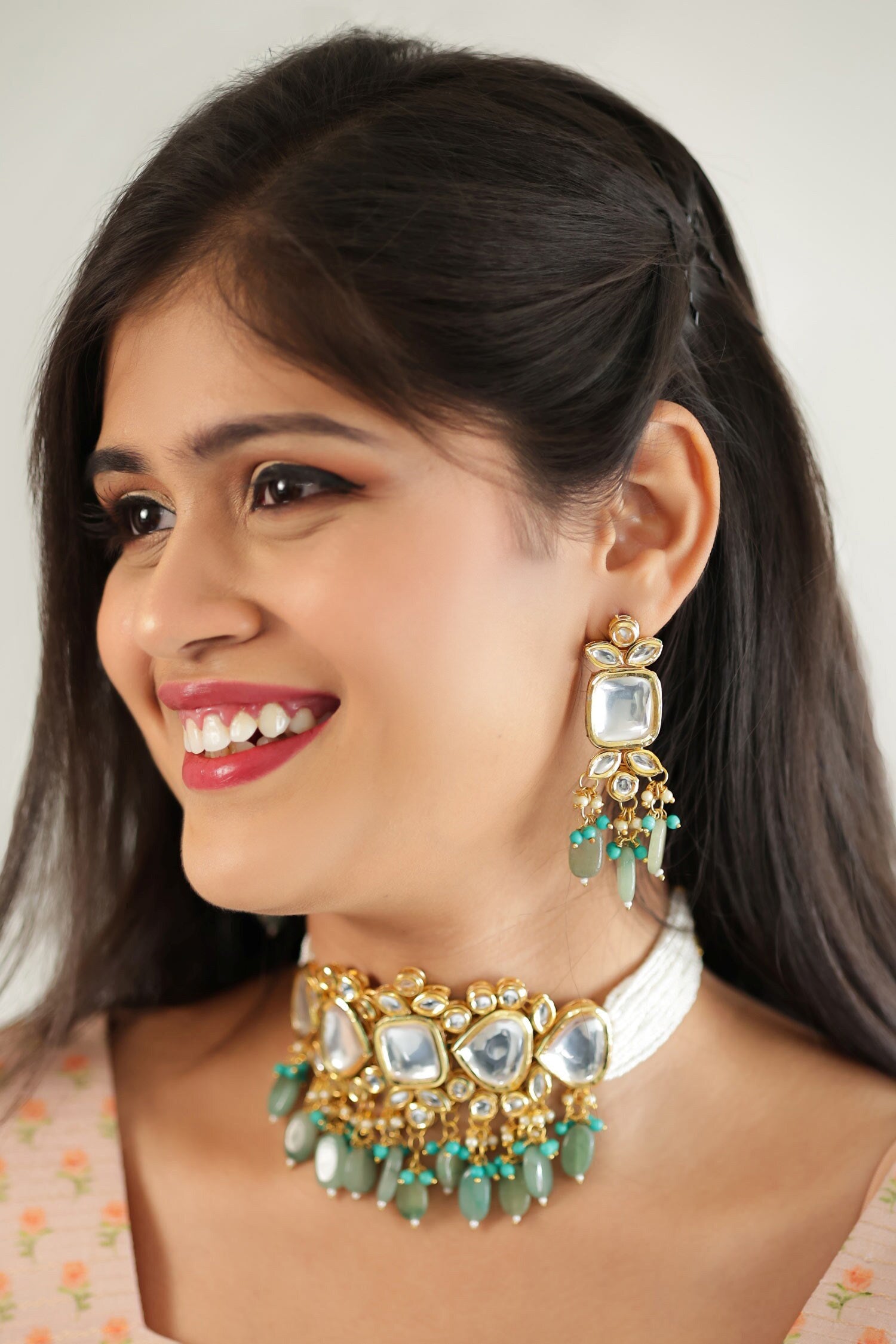 Bead Drop Choker Set 