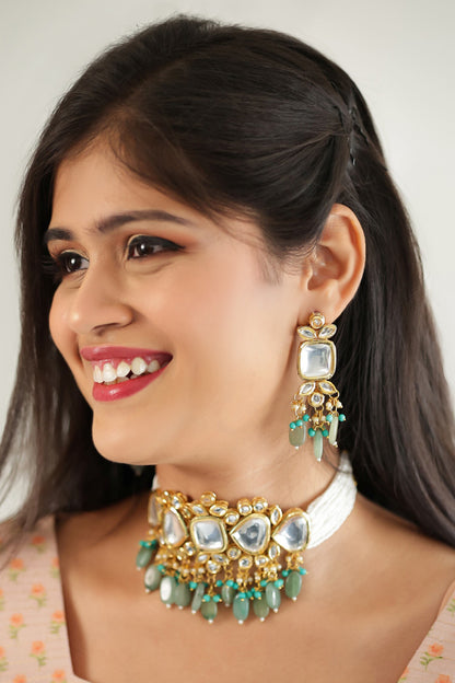 Bead Drop Choker Set 