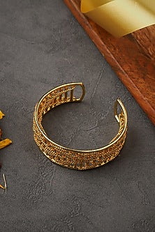 Gold Finish Dart Cuff