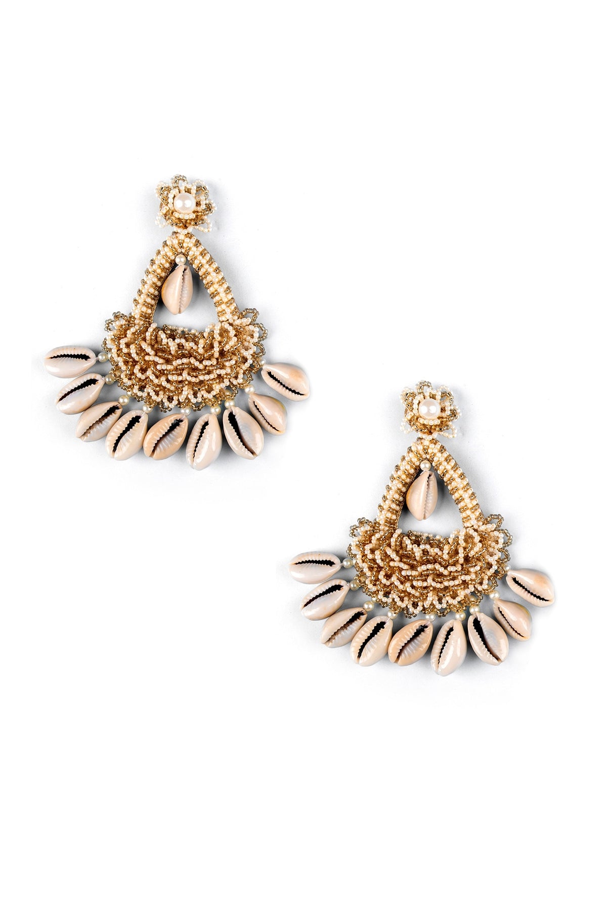 Shell Drop Dangler Earrings 