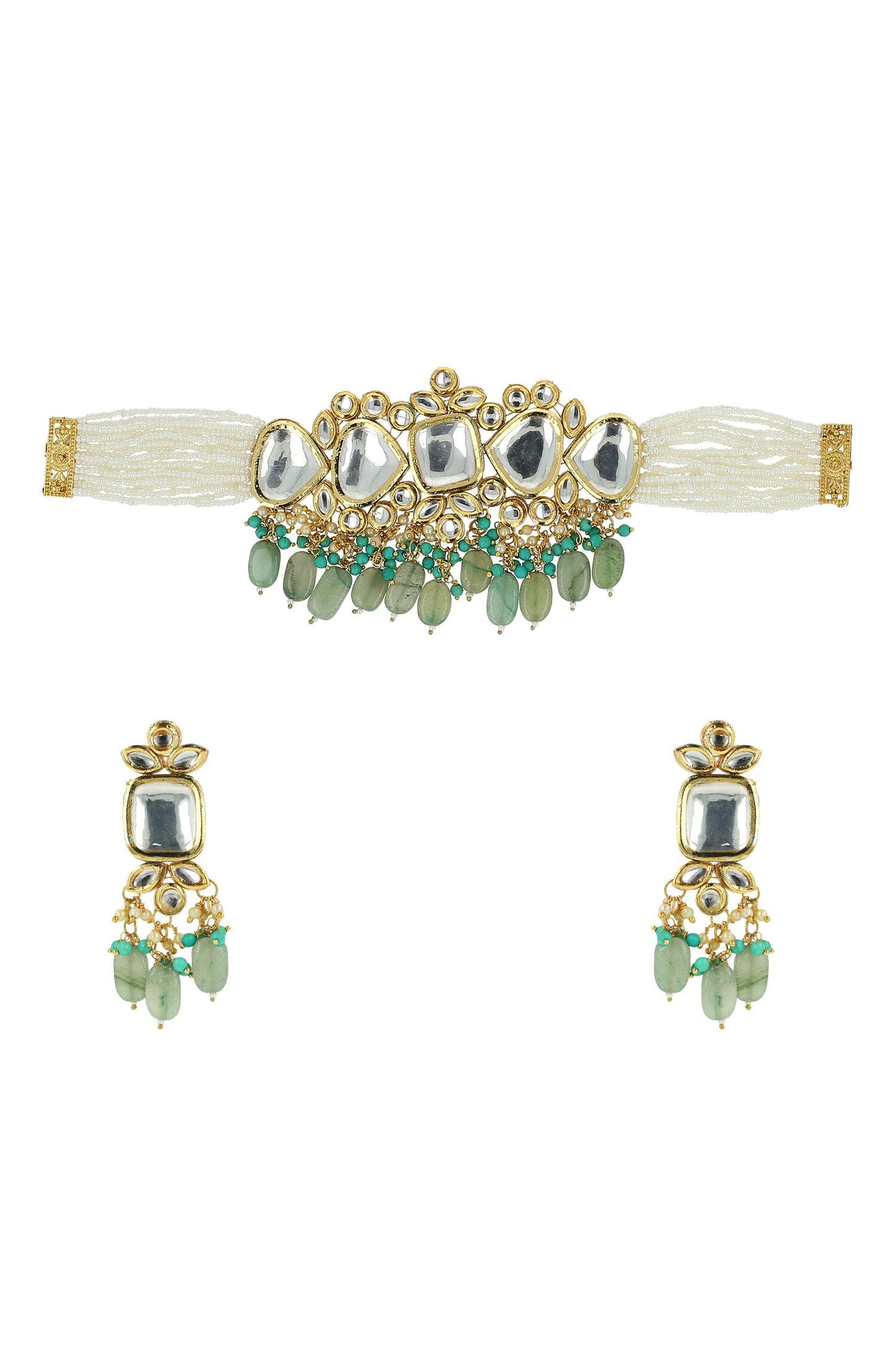Bead Drop Choker Set 