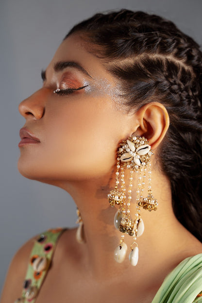 Shell Drop Dangler Earrings 