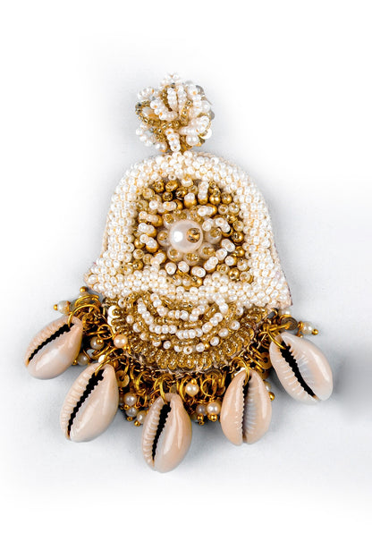 Shell Drop Embellished Earrings 