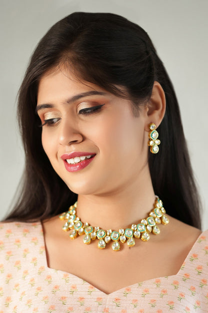 Embellished Kundan Choker Set 