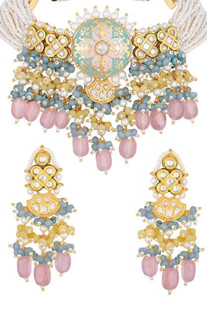 Kundan Embellished Choker Set 