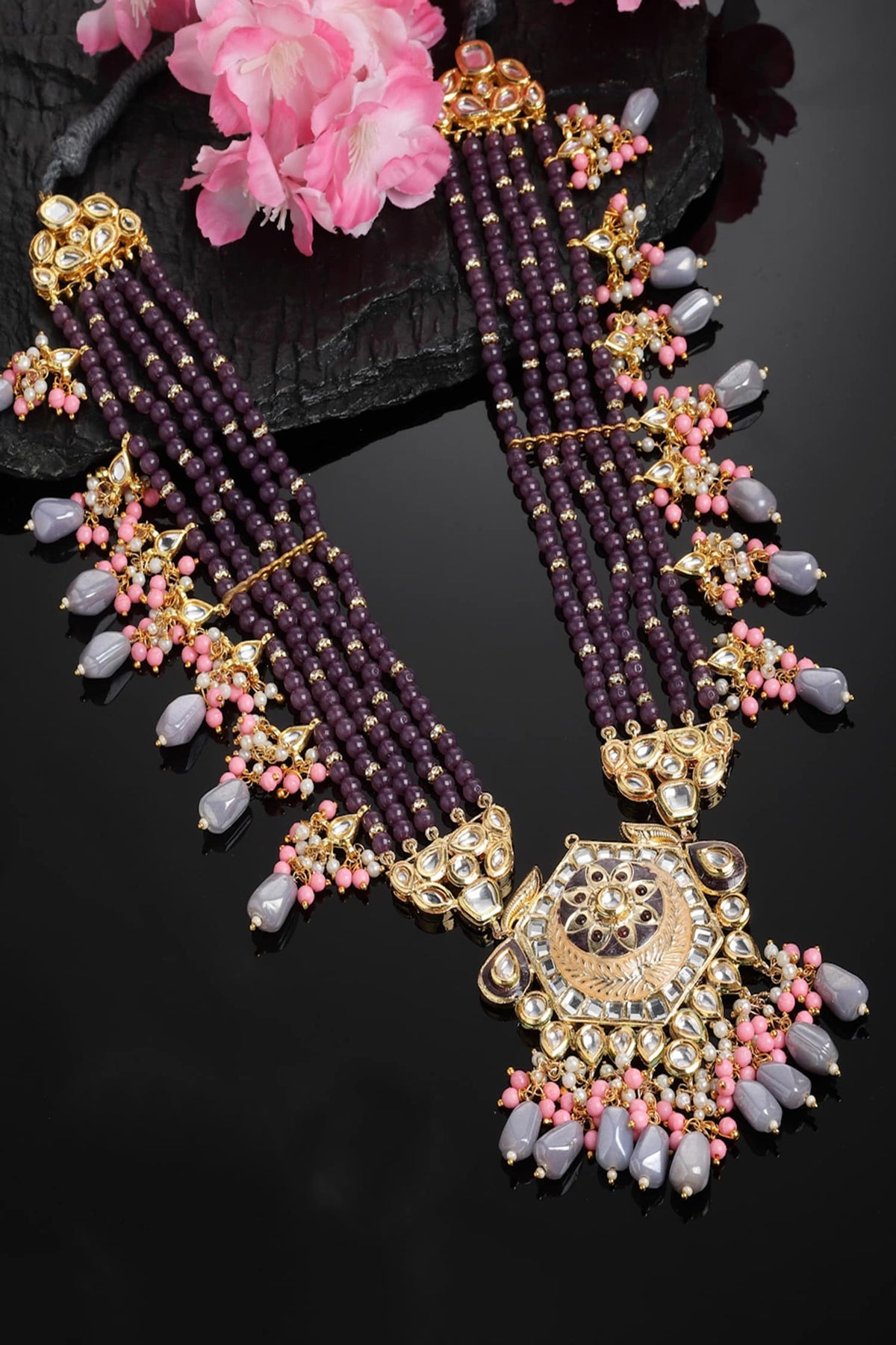 Multi-Layered Long Pendant Necklace 