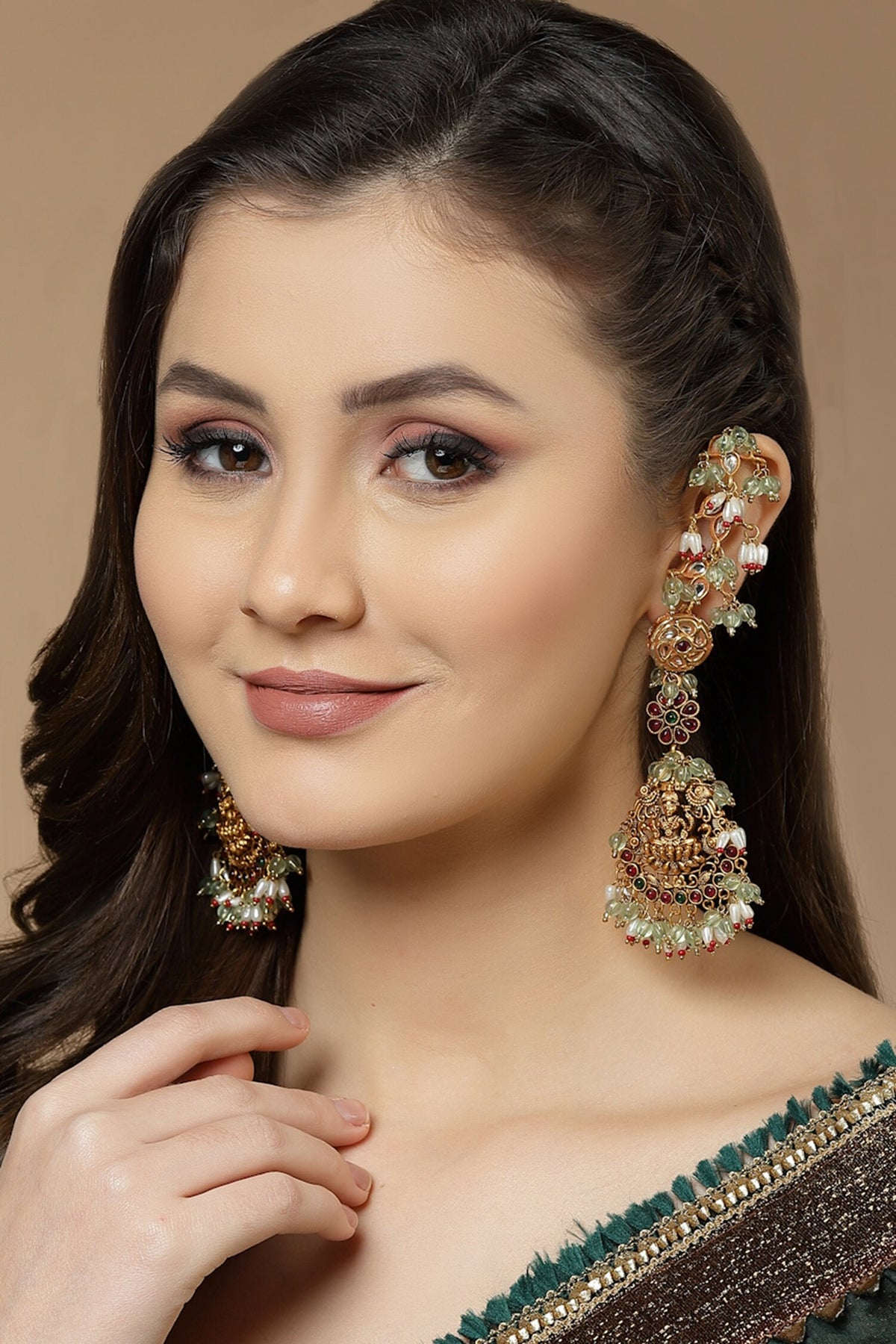 Temple Dangler Earrings 