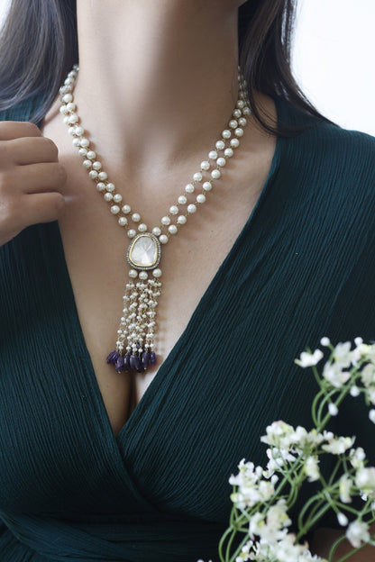 Polki & Pearl Necklace 