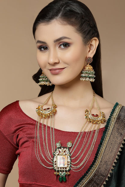 Bead Drop Layered Jhumkis 