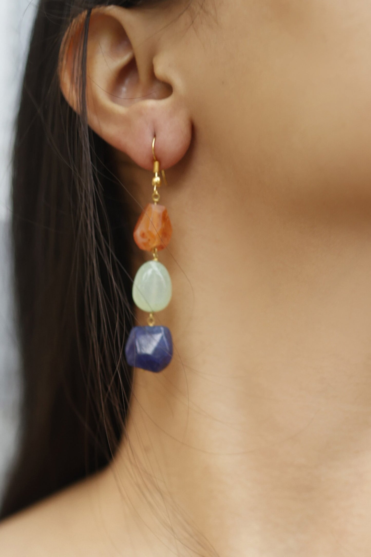 Natural Stone Earrings 