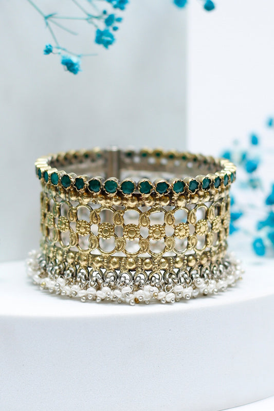 Hena Paisley Embellished Bracelet 