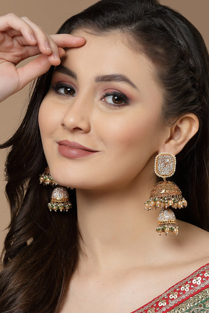 Embellished Layered Jhumkis 