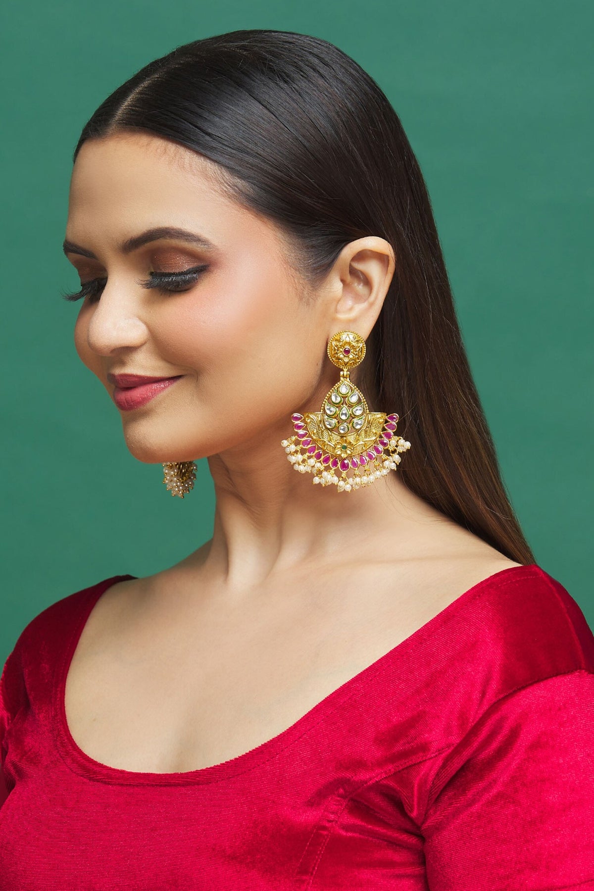 Floral Carved Earrings 
