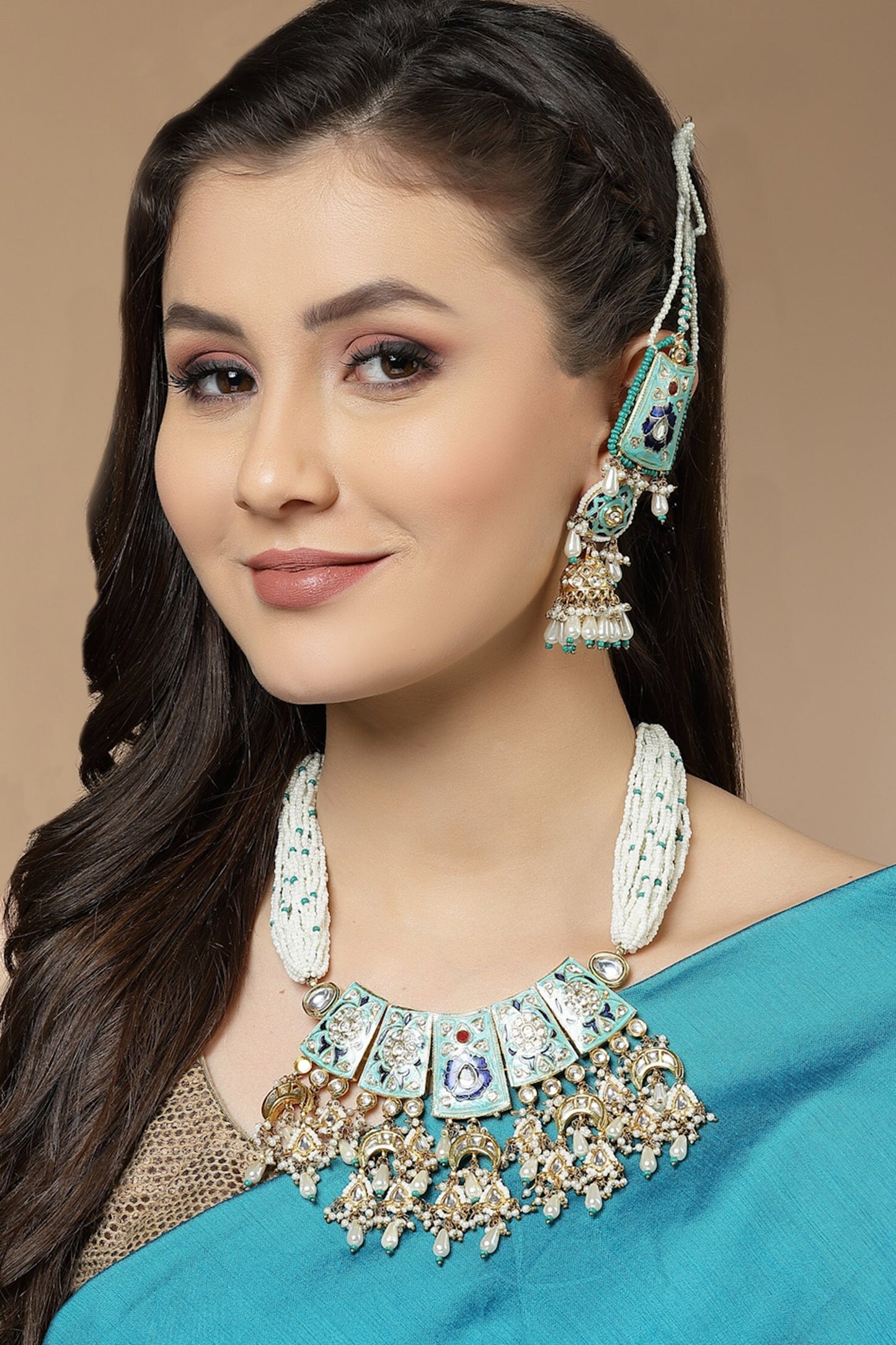 Meenakari Work Jhumkis 
