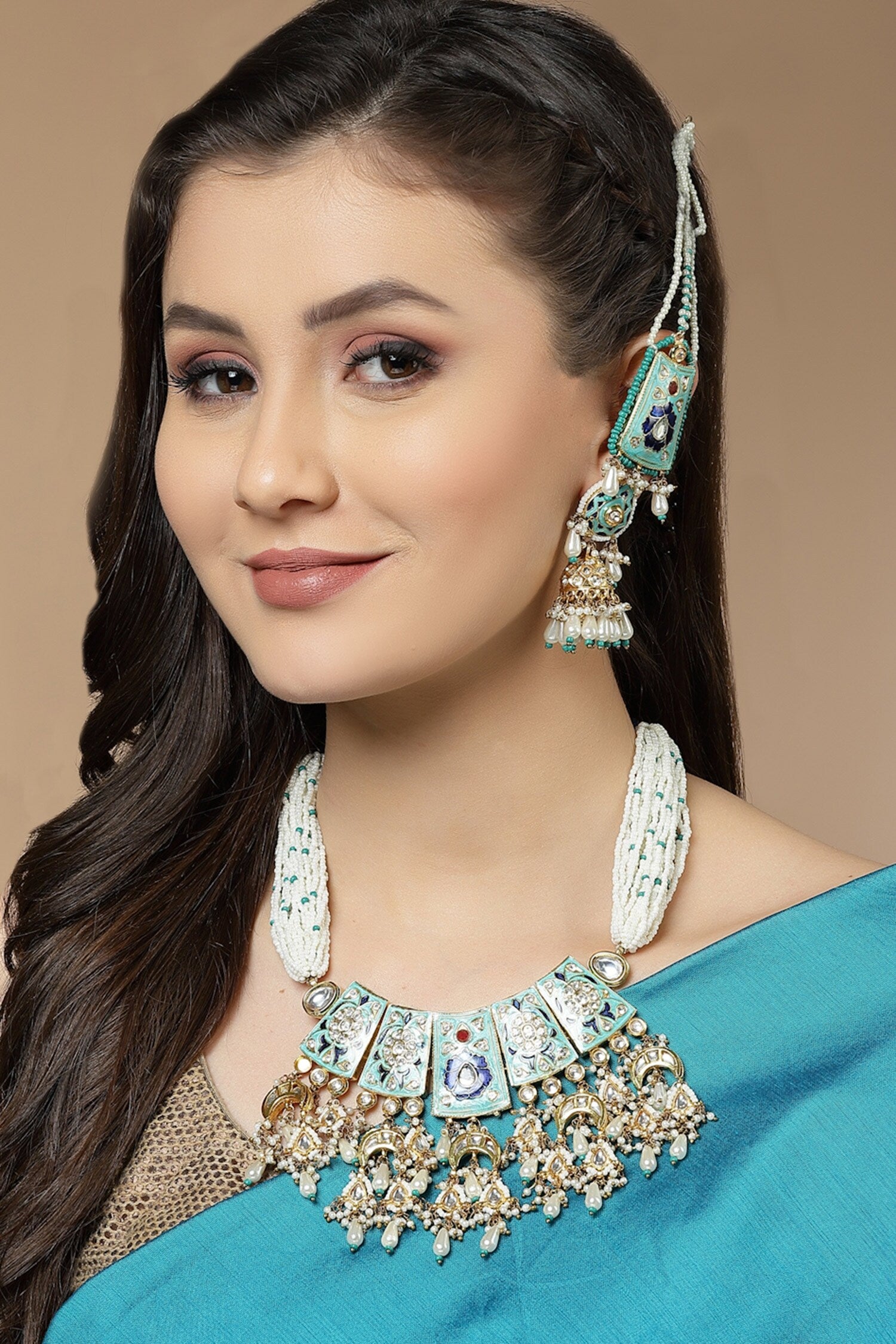Meenakari Work Jhumkis 