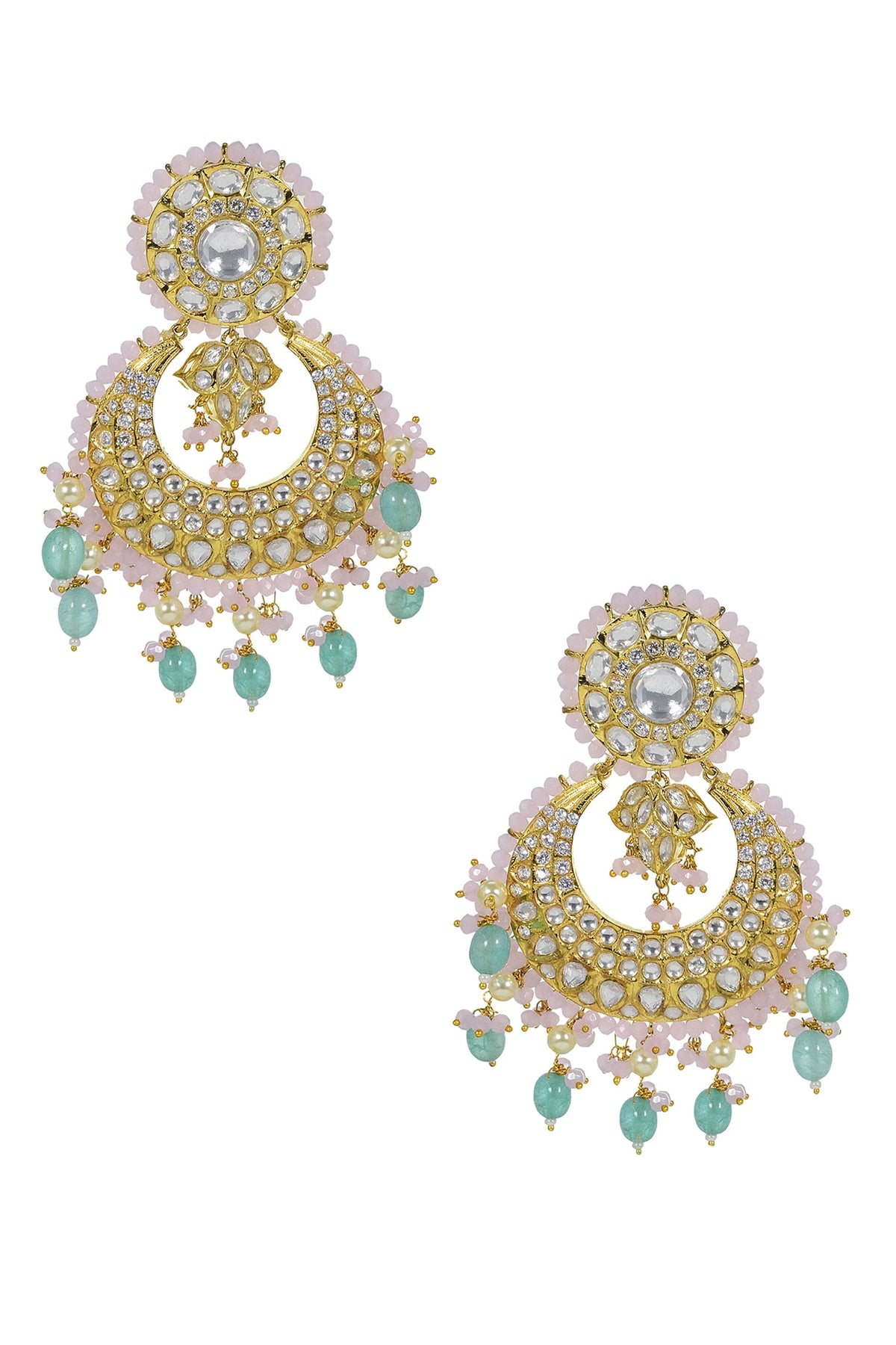 Kundan Embellished Chandbalis 