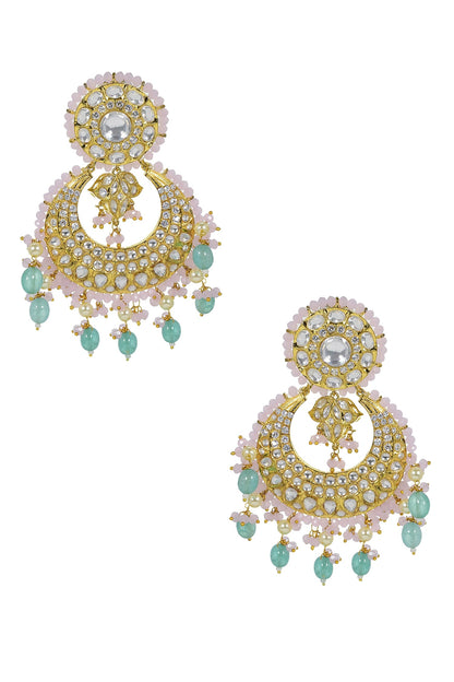Kundan Embellished Chandbalis 