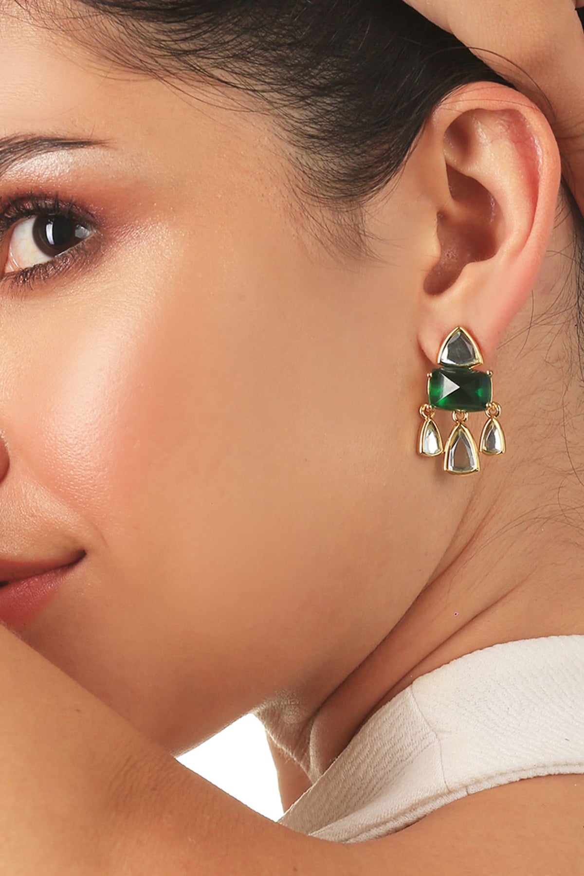 Shiza Mirror & Hydro Statement Studs 