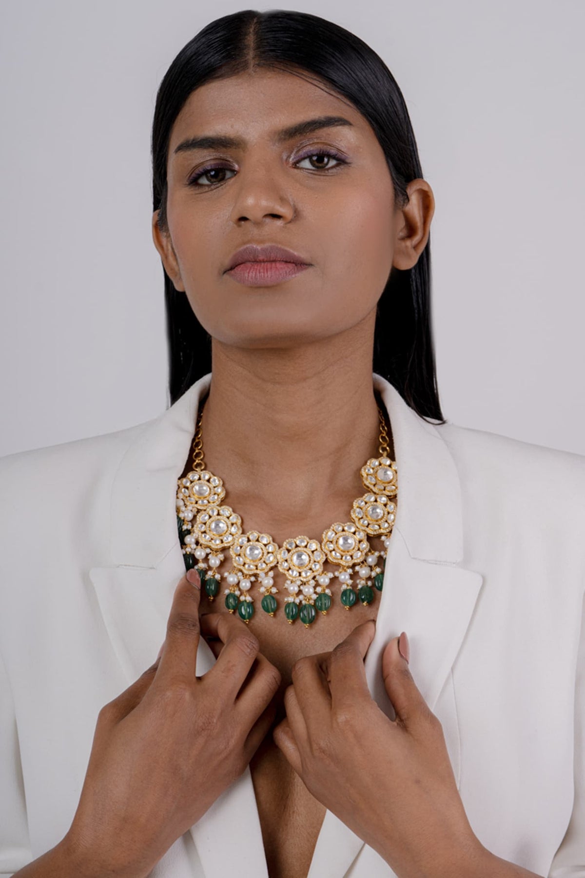 Polki Embellished Necklace 